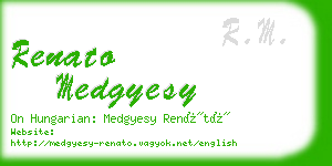 renato medgyesy business card